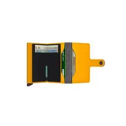 RFID Gizli Miniwallet Yard Toz Cep Cüzdanı-ochre