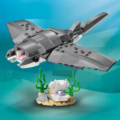 KLOCKI LEGO CREATOR 31381 Groźny rekin i skrzynia ze skarbem, zestaw +8 lat
