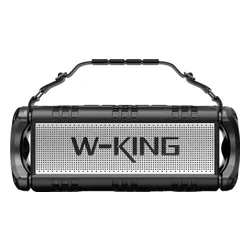 Głośnik mobilny W-KING D8 Czarno-srebrny