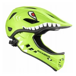 Kask rowerowy dziecięcy fullface szczękowy 2w1 odpinana szczęka rozmiar S