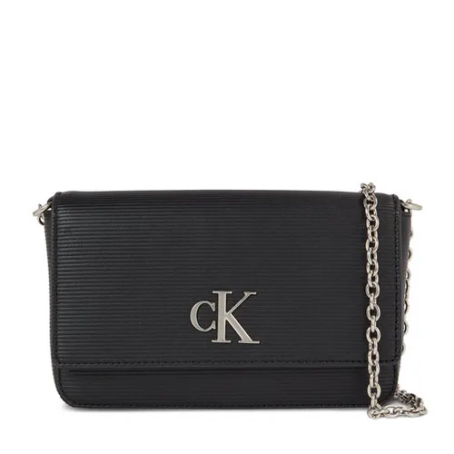 Женский кошелек Calvin Klein Jeans Minimal Monogramwallet с Т-образным ремешком K60k611238 Black BDS