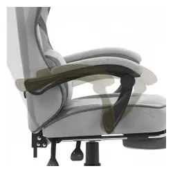 Fotel gamingowy CABRO C502 Szaro-czarny