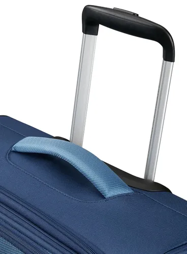 Большой расширяемый чемодан American Tourister Pulsonic-combat navy