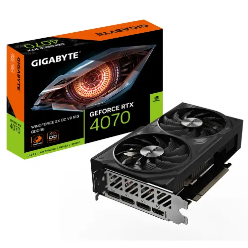 Karta graficzna Gigabyte GeForce RTX 4070 WINDFORCE 2X OC V2 12GB GDDR6 192bit DLSS 3