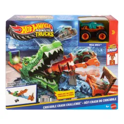 Tor Hot Wheels Monster Trucks Rajdowe wyzwanie Paszcza Krokodyla JJN45