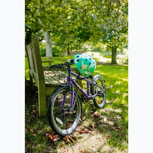 Kask rowerowy dziecięcy Hornit Llama turquoise/white