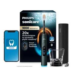 Szczoteczka soniczna PHILIPS Sonicare DiamondClean 9000 HX9213/84 Ciemnozielony