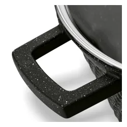 Patelnia marmurowa na indukcję krótkie uchwyty Konighoffer Escuro 28 cm