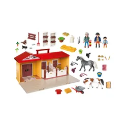 Playmobil Zestaw z figurkami Country 71393 Nowa przenośna stajnia