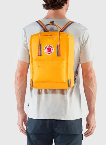 Fjallraven Kanken Gökkuşağı-öküz kırmızı sırt çantası / gökkuşağı deseni