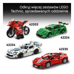 LEGO TECHNIC 42238 Motocykl Ducati Desmo450 MX Factory, zestaw klocków 10+
