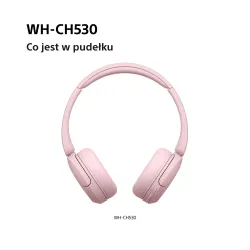 Słuchawki bezprzewodowe Sony WH-CH530 Nauszne Bluetooth 6.0 Różowy