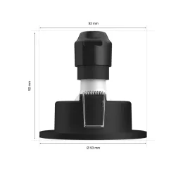 Oświetlenie punktowe Philips Hue White and Color Ambiance Xamento 3szt. Czarny