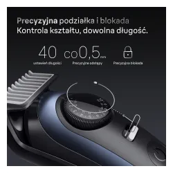 Trymer Braun BT7540 4 nasadki 120min