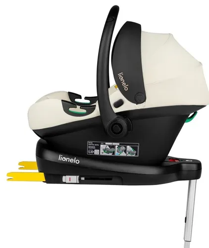 Fotelik samochodowy LIONELO Astrid i-Size z bazą Isofix 40-87 cm (0-13 kg) Kremowy