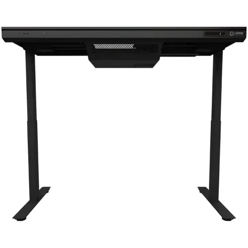Biurko Lorgar Desk Elite 90 Series DE90G Blat Szklany140cm Regulacja wysokości Czarny