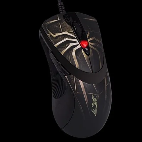 Myszka gamingowa A4Tech XL-747 przewodowa 3600 dpi laserowa czarna
