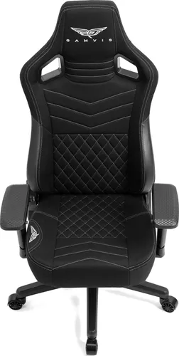Fotel GAMVIS Elite 2.0 XL Basic Czarny (białe elementy)