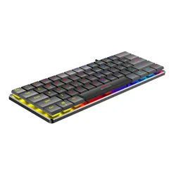 Klawiatura gamingowa Tracer GameZone Keylo 61 przewodowa mechaniczna podświetlana grafitowa