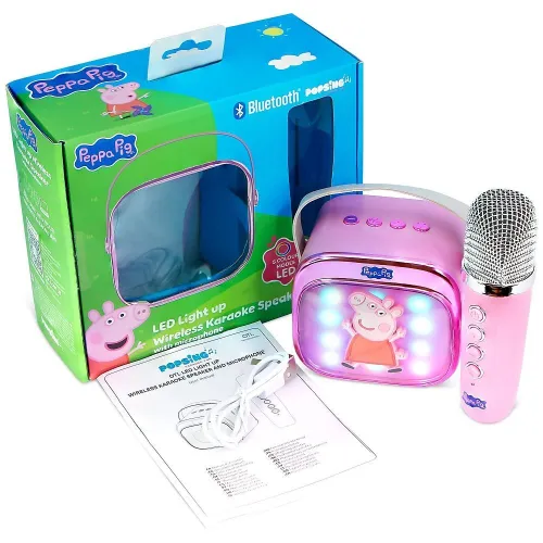 Mikrofon z głośnikiem Bluetooth OTL Technologies Peppa Pig 5W Różowy