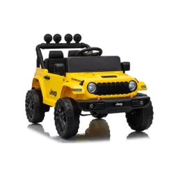 Auto Na Akumulator Jeep Rubicon 2X200W 24V Eva Skóra LED Pilot Radio MP3