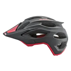 Kask rowerowy ALPINA Carapax 2.0 Czarno-czerwony MTB (rozmiar M)