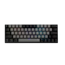 Klawiatura gamingowa White Shark Wakizashi Red przewodowa mechaniczna podświetlana szaro-czarna
