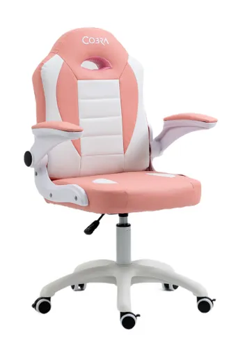 Fotel COBRA Junior Pro Różowo-biały