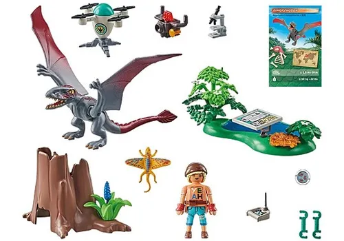 Набор фигурок Playmobil Dinos 71525 Исследовательская станция динозавров Диморфодон