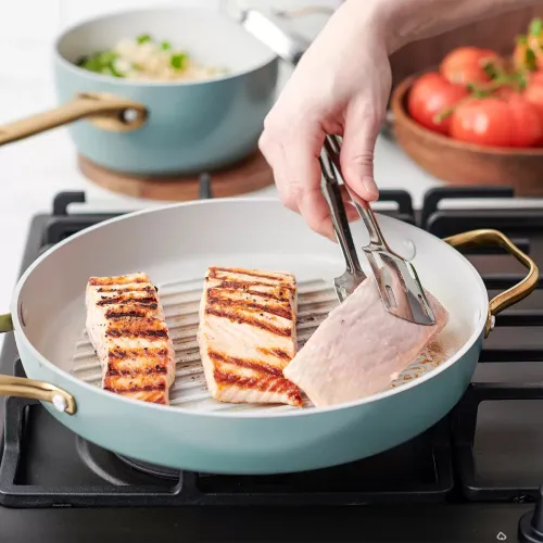 GREENPAN Padova BlueSky 28 cm - patelnia grillowa ceramiczna