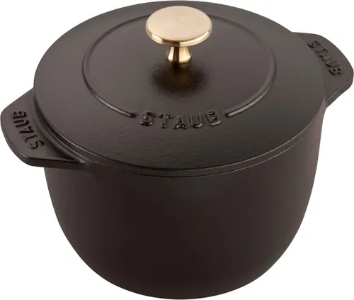Mały garnek okrągły STAUB LA COCOTTE 16 cm Czarny