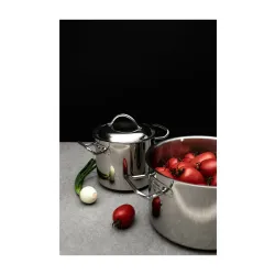 Garnek duży gastronomiczny ze stali nierdzewnej z pokrywką TOM-GAST EXCLUSIVE 14 l