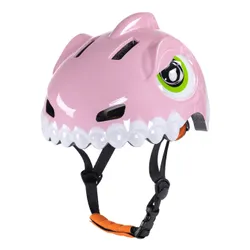 Kask rowerowy WOZINSKY Dinozaur HT-62R Różowy dla Dzieci (rozmiar S)