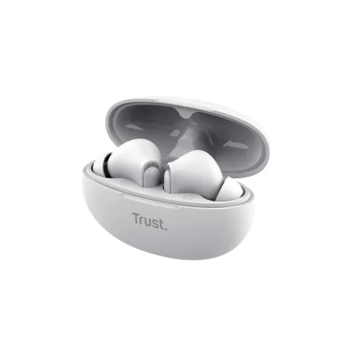 Słuchawki bezprzewodowe Trust Yavi ENC Dokanałowe Bluetooth Biały