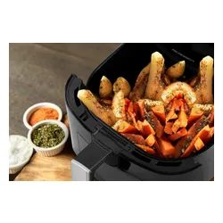 Frytkownica beztłuszczowa Air Fryer BERDSEN BD-652 5l Czarno-srebrny