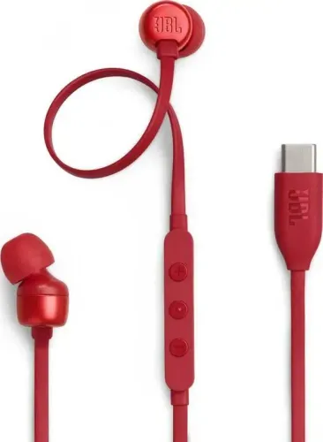 Słuchawki przewodowe JBL Tune 310C USB-C Dokanałowe Czerwony