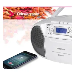 Radiomagnetofon Sencor SPT 3907 W Bluetooth Biały