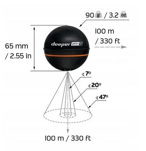 Echosonda wędkarska Deeper Pro+ 2