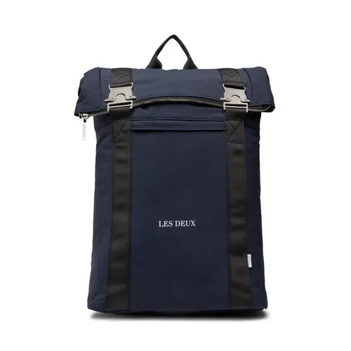 Les Deux timp Ripstop Rolltop Rucsac LDM940022 întuneric Bleumarin / Alb 460201