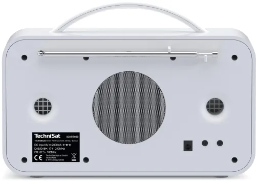 Radioodbiornik TechniSat TechniRadio 5 IR BT SA Radio FM DAB+ Internetowe Bluetooth Niebiesko-biały