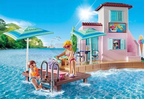 PLAYMOBIL Family Fun 70279 Lodziarnia w porcie