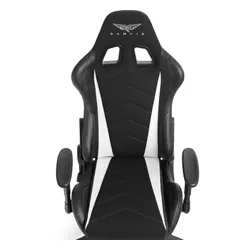 Fotel GAMVIS Expert Czarny (białe elementy)