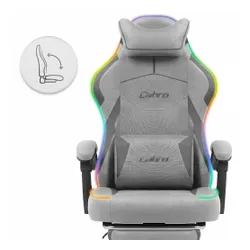 Fotel gamingowy CABRO C502 LED Szary