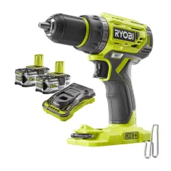 Wiertarko-wkrętarka RYOBI R18DD7-0 + Akumulator RYOBI RC18150-250 5Ah 18V + Ładowarka