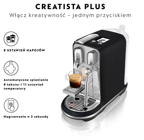 Капсульная кофемашина Sage Nespresso Creatista Plus SNE800BTR