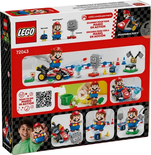 LEGO Super Mario 72043 Mario Kart Interaktywna figurkaMario i Standard Kart