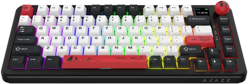 Klawiatura AJAZZ AK820 MAX Plus Czarno-biało-czerwony