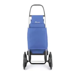 Wózek na zakupy Rolser Saquet LN, 6-kołowy na schody - blue