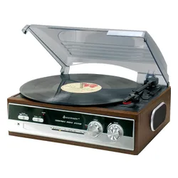 Gramofon SOUNDMASTER PL186H Brązowy