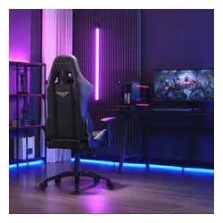Fotel GAMVIS Phantom Large Czarny (złote elementy)